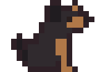 Terrier pixel-art sprite