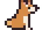 Corgi pixel-art sprite